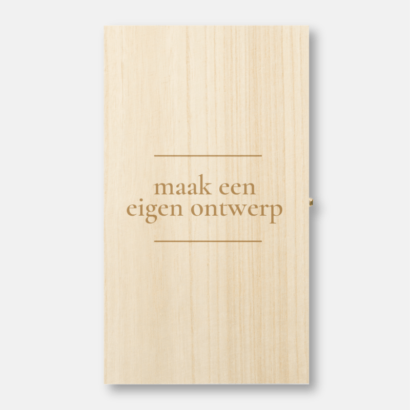 dubbele wijnkist met eigen ontwerp