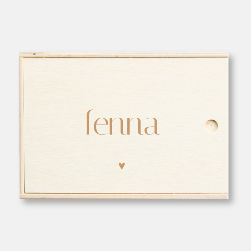 Cadeau Houten kist graveren met naam