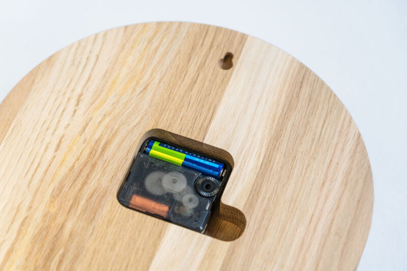 houten klok met eigen ontwerp