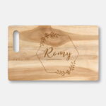 Snijplank graveren met naam cadeau jubileum