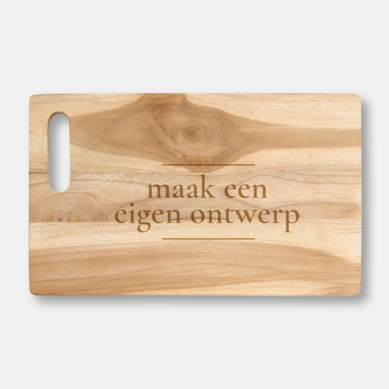 snijplank graveren met eigen ontwerp