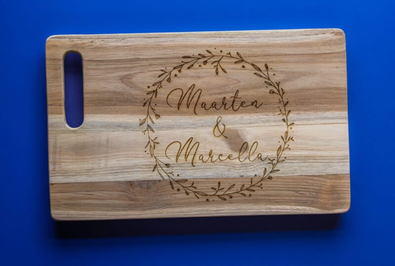 luxe borrelplank bruiloft namen