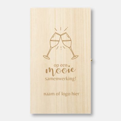 wijnkist zakelijk samenwerking bedankt