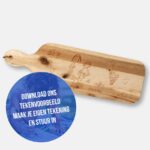borrelplank laten maken met tekening graveren