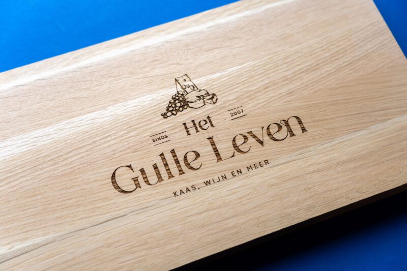 kaasplank eiken met handvat cadeau