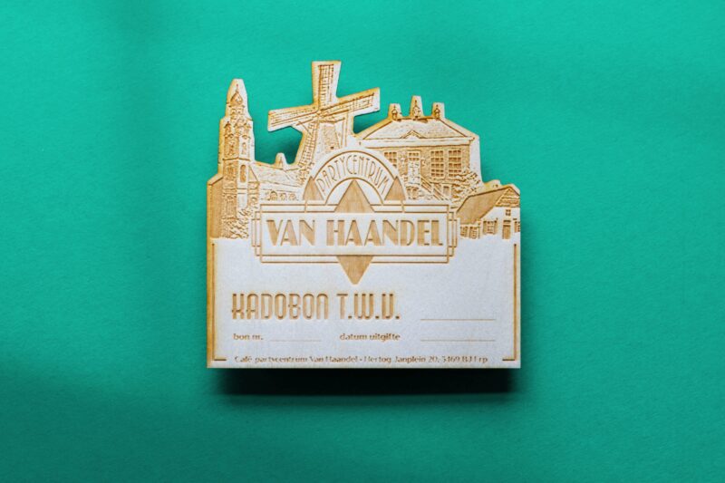 lasergasten horeca houten cadeaubon restaurant
