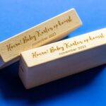 lasergasten kaarthouder baby op komst cadeau