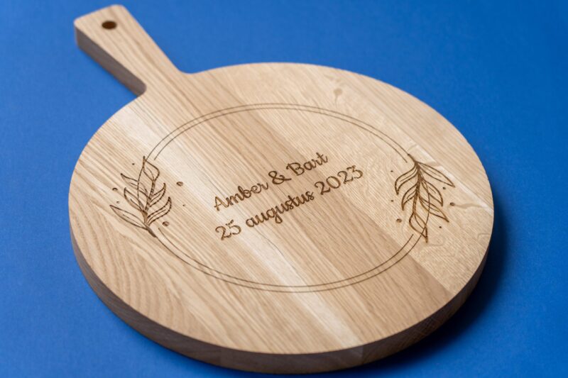 origineel cadeau bruiloft gepersonaliseerde borrelplank
