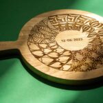 pizza plank eiken met eigen ontwerp gravure