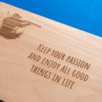 lasergasten beuken borrelplank persoonlijke boodschap