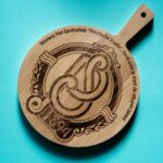 lasergasten houten ronde plank eigen gravure