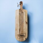 robuuste mango plank gravure logo vmg