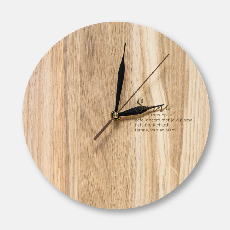 houten klok laten maken eigen ontwerp logo tekengebied 1 08